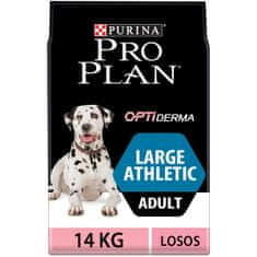 Purina Pro Plan Adult large athletic OPTIDERMA, lazac, 14 kg