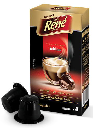 René Nespresso kávéfőzőbe alkalmas Sublimo kapszulák, 10 db