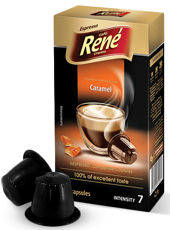 René Espresso Caramel Nespresso kávéfőzőbe alkalmas kapszulák, 10db