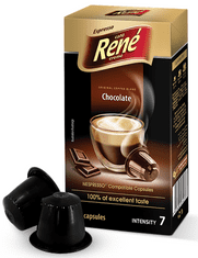 René Espresso Chocolade kapszulák Nespresso kávéfőzőbe, 10ks