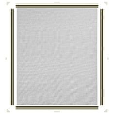 Greatstore fehér mágneses üvegszálas ablakszúnyogháló 100 x 120 cm
