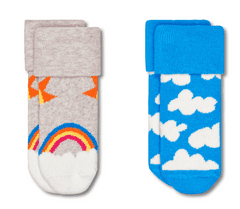 Happy Socks 2Pack gyermek zokni After Sun Terry Socks, 13 - 15, többszínű