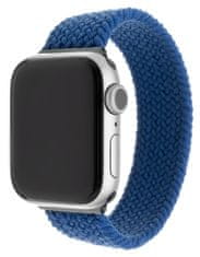 FIXED Rugalmas nylon szíj Nylon Strap pro Apple Watch 42 / 44mm, S-es méret FIXENST-434-S-BL, kék