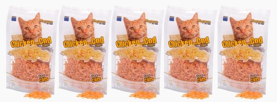 Magnum chicken & cod chips for cats 5 x 70g