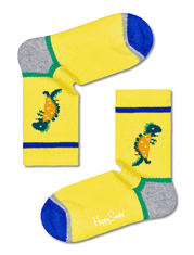Happy Socks Kids Tacosaurus Rib Sock gyermek zokni, 22 - 24, sárga