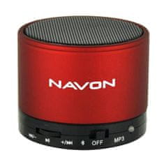 Navon BTS10RED hordozható hangszóró, Bluetooth, Piros