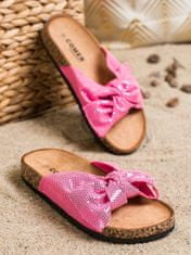 Amiatex Női papucs 80089 + Nőin zokni Gatta Calzino Strech, rózsaszín árnyalat, 38