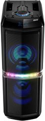 Akai ABTS-82 Party LED, hordozható Bluetooth hangszóró, USB, AUX, FM rádió, Fekete
