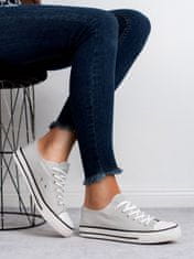 Amiatex Női tornacipő 36018 + Nőin zokni Gatta Calzino Strech, szürke és ezüst árnyalat, 37