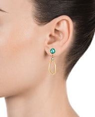 Viceroy Luxus aranyozott lógó fülbevalók kövekkel Chic 15092E01012