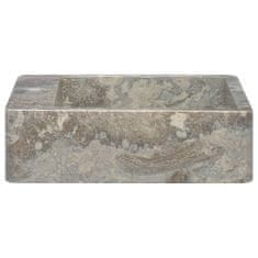 Greatstore szürke márvány mosdókagyló 40 x 40 x 12 cm