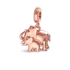 Rosato Rózsaszín aranyozott medál Elefánt Storie RZLE001