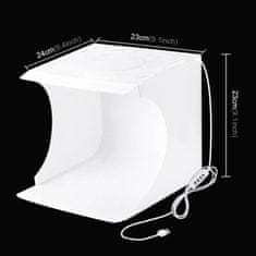 Puluz Studio foto box LED világítással 23 cm