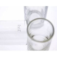 DutZ üvegváza, Henger, magassága 12 cm, átmérője 5,5 cm, színe tiszta