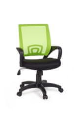 Bruxxi Rivoli irodai szék, nejlon, fekete/zöld