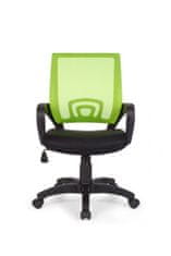 Bruxxi Rivoli irodai szék, nejlon, fekete/zöld