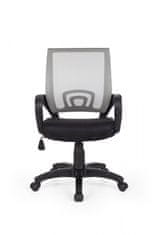 Bruxxi Rivoli irodai szék, nejlon, fekete/szürke