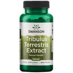 Swanson Tribulus Terrestris kivonat, Tribulus Terrestris kivonat, 500 mg, 60 kapszula