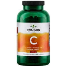 Swanson C-vitamin + csipkebogyó kivonat, 1000 mg, 250 kapszula