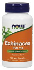 NOW Foods Echinacea, 400 mg, 100 gyógynövény kapszula