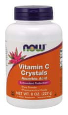 NOW Foods C-vitamin kristályok, nem GMO aszkorbinsav, tiszta por, 227 g