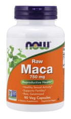 NOW Foods Maca (perui vízitorma koncentrátum 6:1 RAW), 750 mg, 90 növényi kapszula