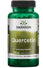 Swanson High Potency Quercetin (Quercetin), 475 mg, 60 növényi kapszula