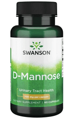 Swanson D-Mannose (D-manóza), 700 mg, 60 kapslí