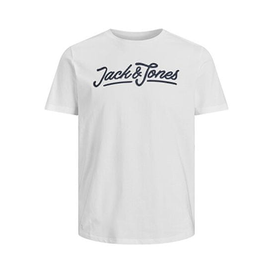Jack&Jones Férfi póló JACARLO Regular Fit 12191375 Blanc de Blanc