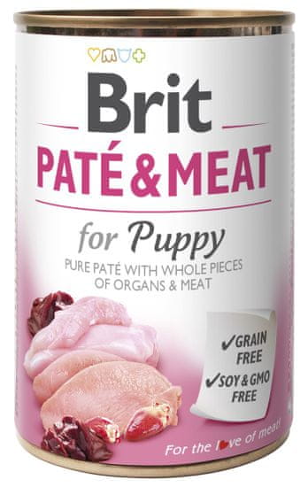Brit Pástétom & Meat Puppy 6 x 400 g