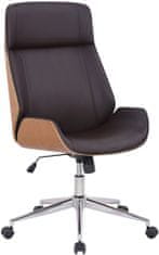 BHM Germany Varel irodai szék, műbőr, natúr / barna