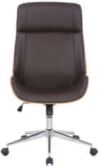 BHM Germany Varel irodai szék, műbőr, dió / barna