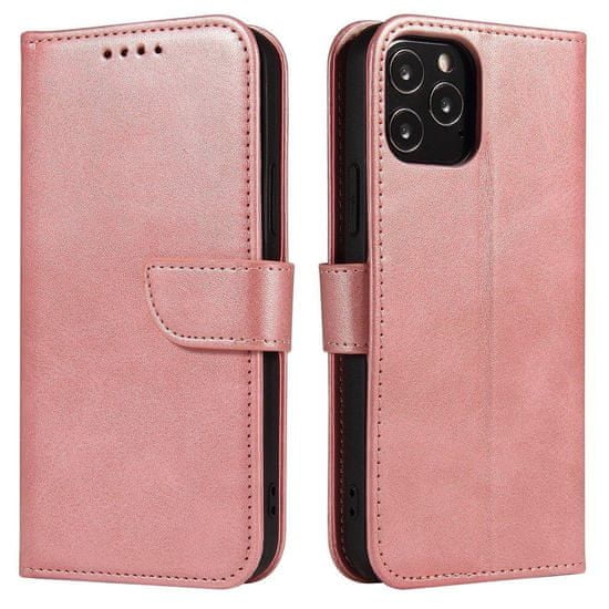 IZMAEL Elegant Mágneses Telefontok Xiaomi Redmi Note 8 Pro telefonhoz KP9068 rózsaszín
