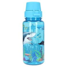 Műanyag palack a víz alatti világ ivásához, Kék, tengeri kártevőkkel