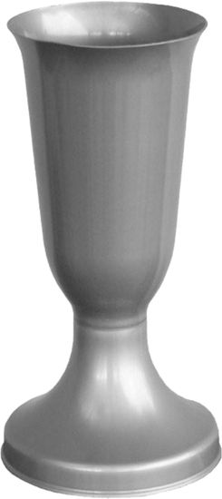 Temető váza Tereza ezüst gyöngyház - nehéz aljjal