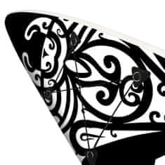 Greatstore fekete felfújható állószörfszett 305 x 76 x 15 cm