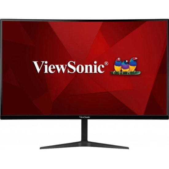 Viewsonic VX2718-2KPC-MHD szélesszögű monitor 27 hüvelyk 16:9 QHD kijelző HDMI Displayport ívelt képernyő blue light filter flicker-free 165 Hz képfrissítési gyakoriság stereo hangszórók