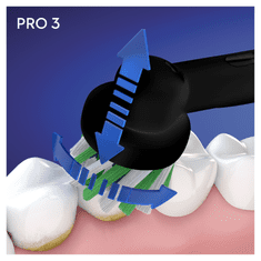 Oral-B Elektromos fogkefe Pro 3 - 3500, fekete Braun dizájnnal 