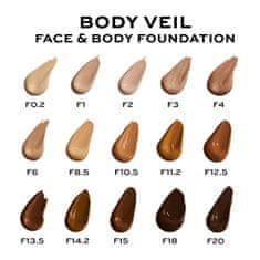 Makeup Revolution Alapozó arcra és testre Body Veil (Face & Body Foundation) 120 ml (Árnyalat F2)