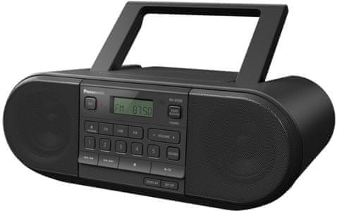időtlen rádiómagnó cd-meghajtó fm tuner sound booster 20 w teljesítmény közvetlen állomásválasztó gomb panasonic RX-D550E