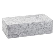 Bruxxi Monobloc dohányzóasztal, 100 cm, márvány