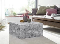 Bruxxi Monobloc dohányzóasztal, 60 cm, márvány