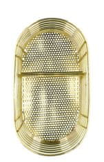 Homla VIBO Gold evőeszköztartó tálca 15x17 cm