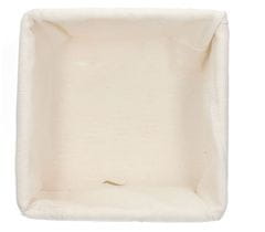 Homla TUOMO négyzet alakú kosár fehér 20x20 cm
