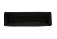 Homla TUOMO hosszúkás kosár fekete 32x10 cm