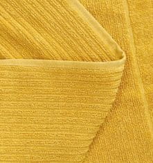 Homla NALTIO Mustárszínű csíkos törölköző 50x90 cm