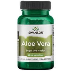 Swanson Aloe vera, 25 mg, 100 lágyzselé