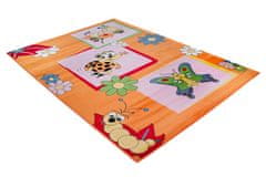 Chemex Szőnyegkinder Gyermekeknek Játékhoz A661C Cfv Narancssárga 80x150 cm