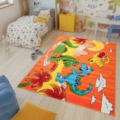 Chemex Szőnyegkinder Gyermekeknek Játékhoz A731A Cfv Narancssárga 80x150 cm