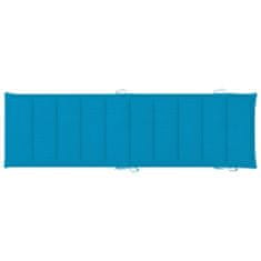 Greatstore kék oxford szövet napozóágy párna 186 x 58 x 3 cm